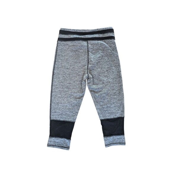 Daisy Fuentes Leggings Women's Size L Gray Fitted Gym Activewear Cropped - Picture 2 of 3